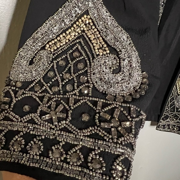 Soft Surroundings beaded open front cardigan - Picture 10 of 11